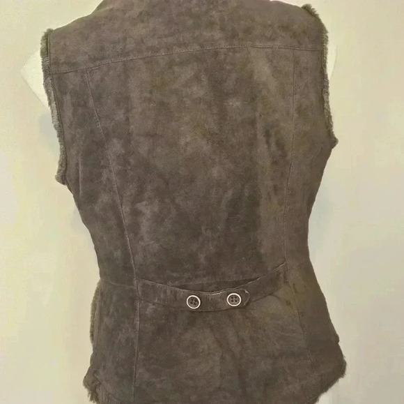 EDDIE BAUER SEATTLE SUEDE VEST SIZE MEDIUM EUC - Picture 7 of 11
